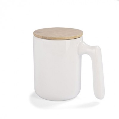 CHLOE, Керамічне горнятко з бамбуковою кришкою, 370 мл CHLOE, Керамічне горнятко з бамбуковою кришкою, 370 мл