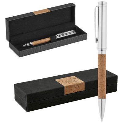 ЕКО ручка коркова 'Cork' в футлярі поворотна
